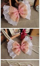 蕾丝线钩成人发夹视频,优雅时尚，轻松DIY